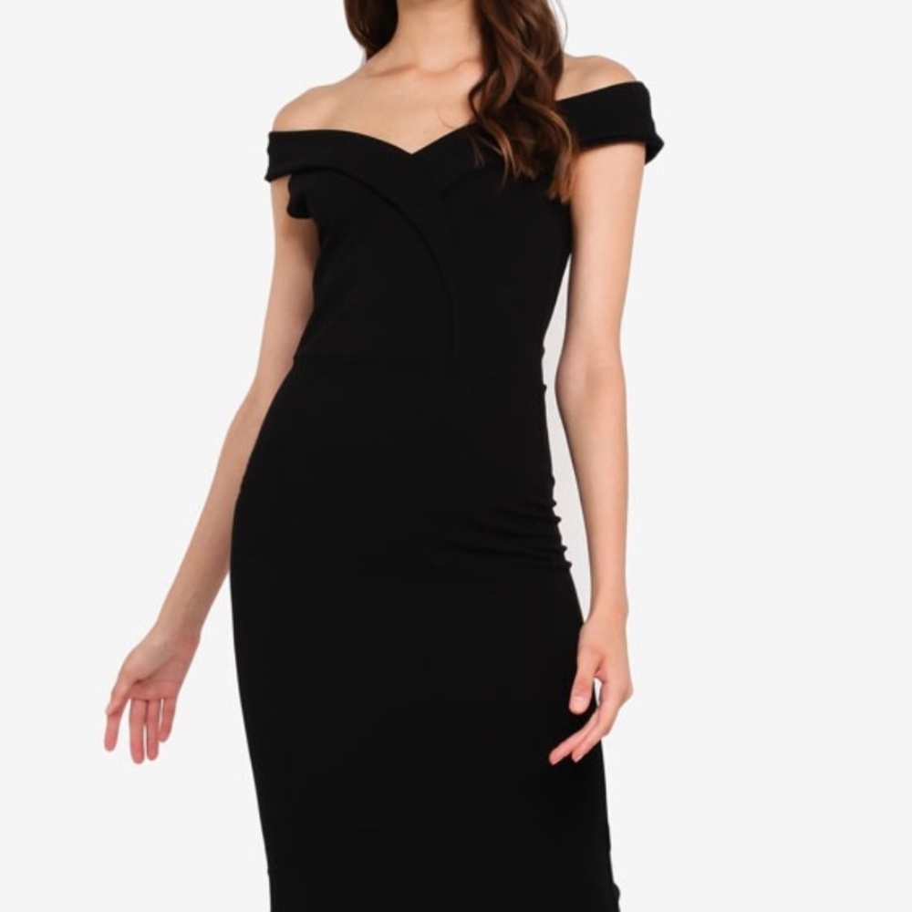 MISSGUIDED Bardot Midi Dress
